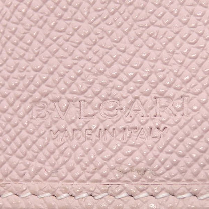 Bvlgari Bvlgari Long Wallet Bvlgari Leather Pink Silver Hardware Fold 30417 [box