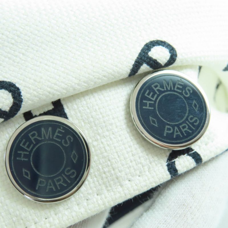 Hermes Vauban Cotton Blanc Casse Crew De Sel Casket Hat 57 Made In France Women