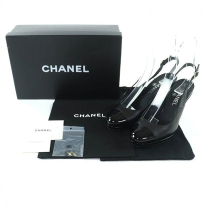 CHANEL G27744 Coco Mark Hardware Attached Patent Leather Use Suring Back