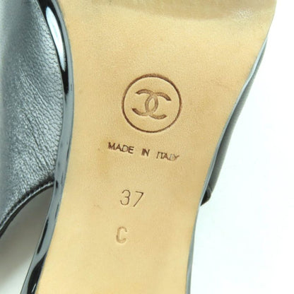 CHANEL G27744 Coco Mark Hardware Attached Patent Leather Use Suring Back