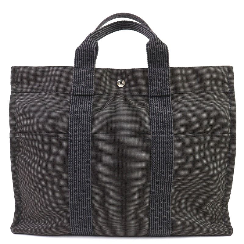 Hermes Yale Line MM Silver Hardware With Key And Cadenas Serie Button Canvas