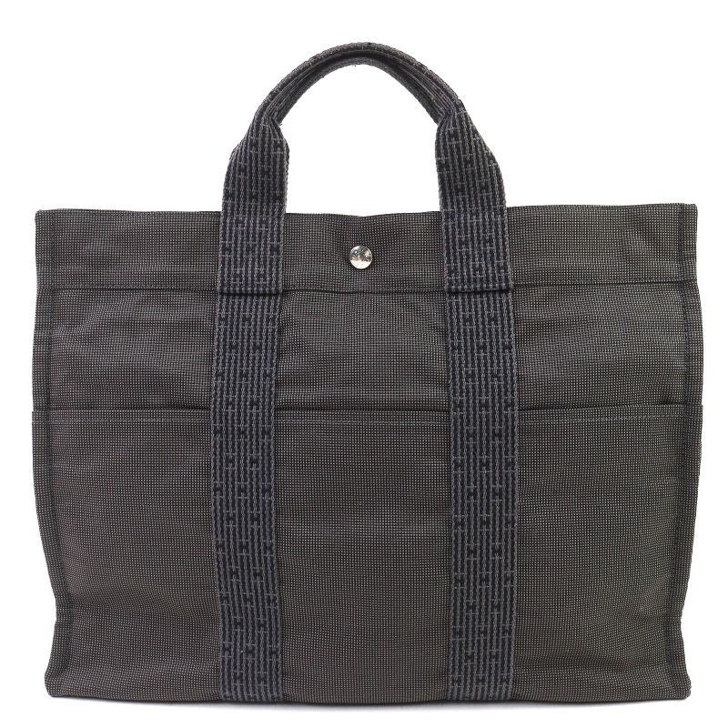 Hermes Yale Line MM Silver Hardware With Key And Cadenas Serie Button Canvas