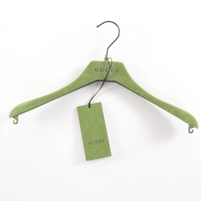 Gucci 728125 100% Silk Round Collar Chiffon Dress Yellow 44 Hanger Made In