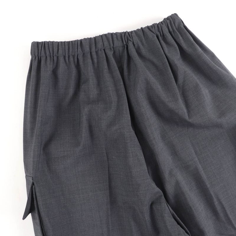 Prada 2020 P258c 100% Virgin Wool Cargo Pants Bottoms Gray 38 Authentic Women