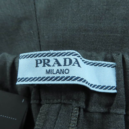 Prada 2020 P258c 100% Virgin Wool Cargo Pants Bottoms Gray 38 Authentic Women