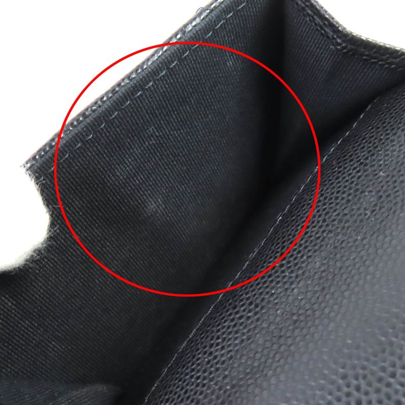 CHANEL Ap4173 Caviar Skin Coco Mark Matelasse Small Flap Wallet Trifold Wallet