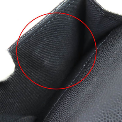 CHANEL Ap4173 Caviar Skin Coco Mark Matelasse Small Flap Wallet Trifold Wallet