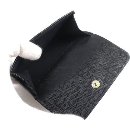 CHANEL Ap4173 Caviar Skin Coco Mark Matelasse Small Flap Wallet Trifold Wallet