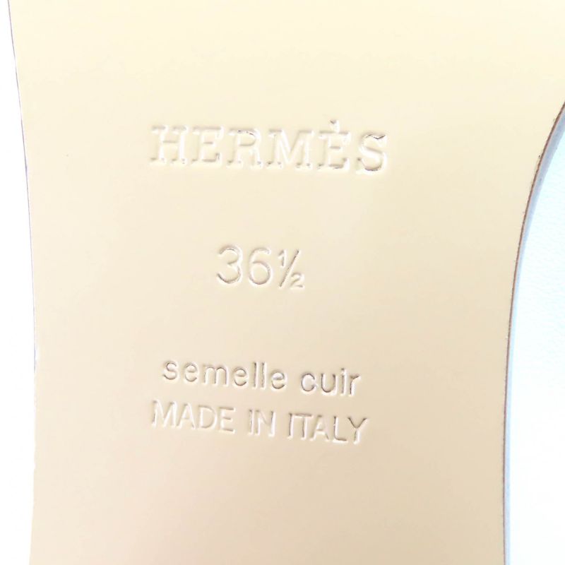 Hermes Constance Elysee 70 Silver Hardware Leather Pumps Chunky Heel White