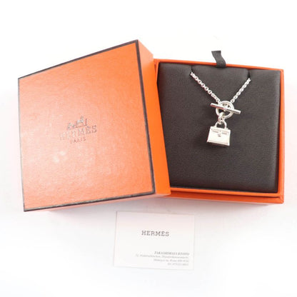 Hermes 2023 Ag925 Amulet Kelly Necklace Pendant Silver With Box Made In Italy