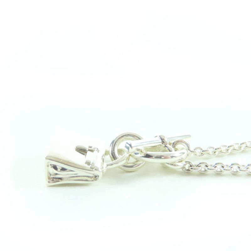 Hermes 2023 Ag925 Amulet Kelly Necklace Pendant Silver With Box Made In Italy