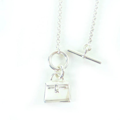 Hermes 2023 Ag925 Amulet Kelly Necklace Pendant Silver With Box Made In Italy