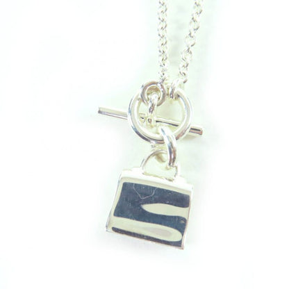 Hermes 2023 Ag925 Amulet Kelly Necklace Pendant Silver With Box Made In Italy