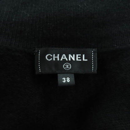 CHANEL P72486 100% Cashmere Front Open Long Sleeve Cardigan With Coco Mark