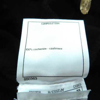 CHANEL P72486 100% Cashmere Front Open Long Sleeve Cardigan With Coco Mark