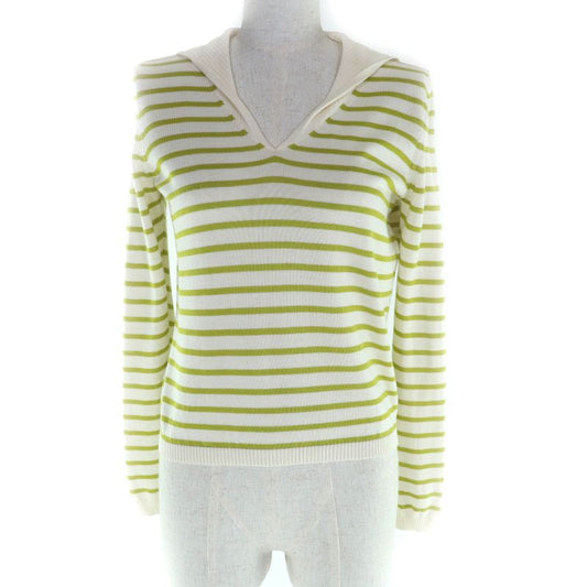 Christian DIOR 144s49am603 Silk-blend Logo Design Striped Long Sleeve Sailor