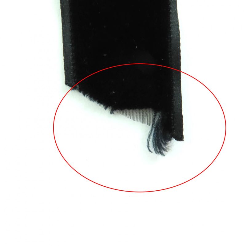 Gucci Rabbit Fur Ribbon Design Stole Scarf Black Women