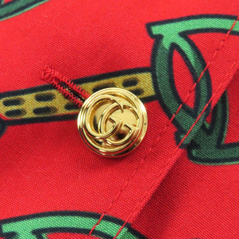 Beautiful Gucci 560915 Horsebit Midi Pleated Long Skirt Horsebit Pattern GG