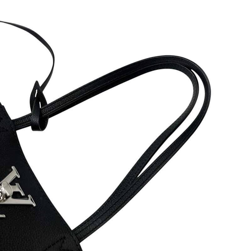 Louis Vuitton Tote Bag Taurillon Lock Me Turn Lock Tote Bag Silver Unisex M42291