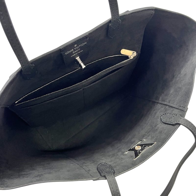 Louis Vuitton Tote Bag Taurillon Lock Me Turn Lock Tote Bag Silver Unisex M42291