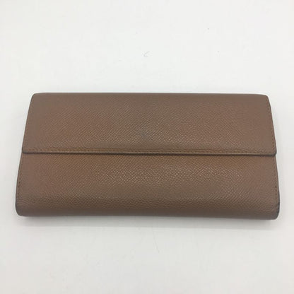 Bvlgari Tri-Fold Long Wallet in Camel