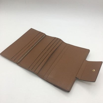 Bvlgari Tri-Fold Long Wallet in Camel