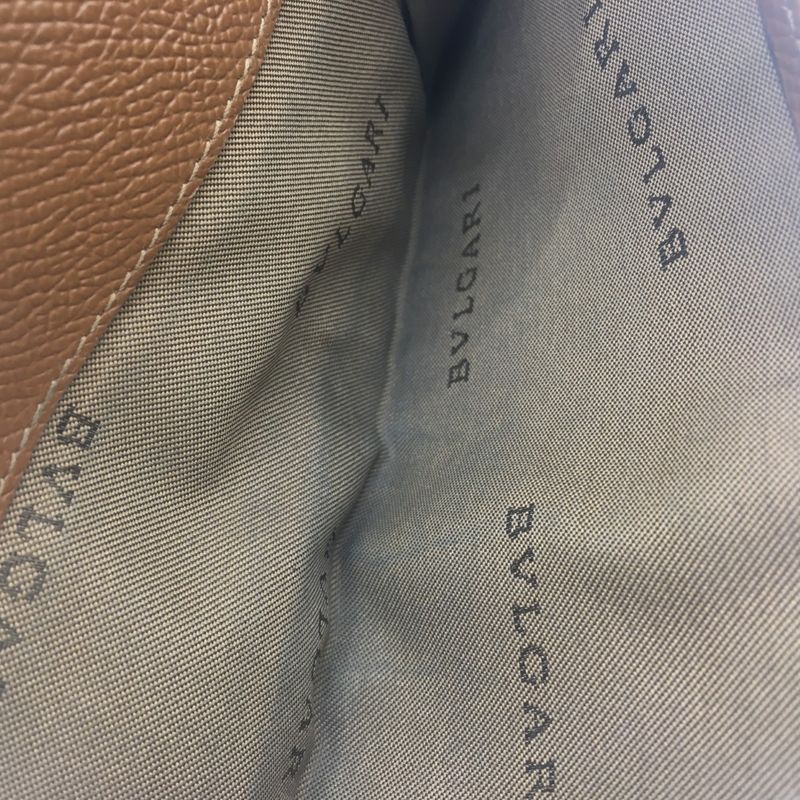 Bvlgari Tri-Fold Long Wallet in Camel