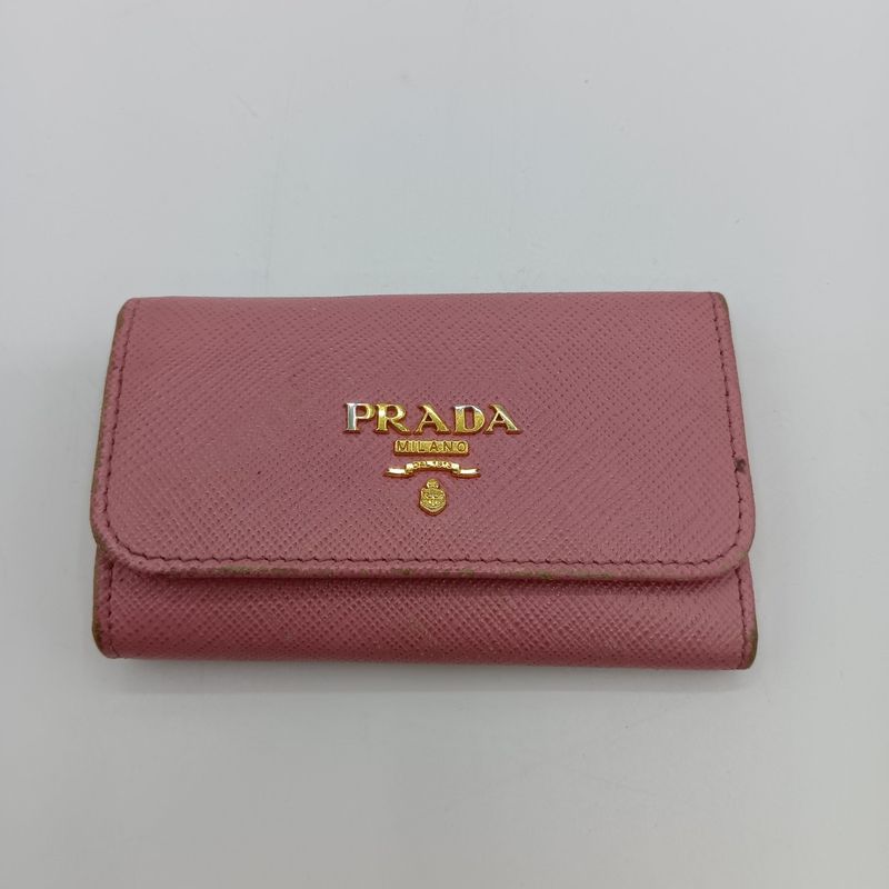 Prada Key Case Ipg2222 Pink Hardware 2 Pieces Miss Ing