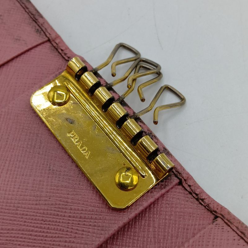 Prada Key Case Ipg2222 Pink Hardware 2 Pieces Miss Ing