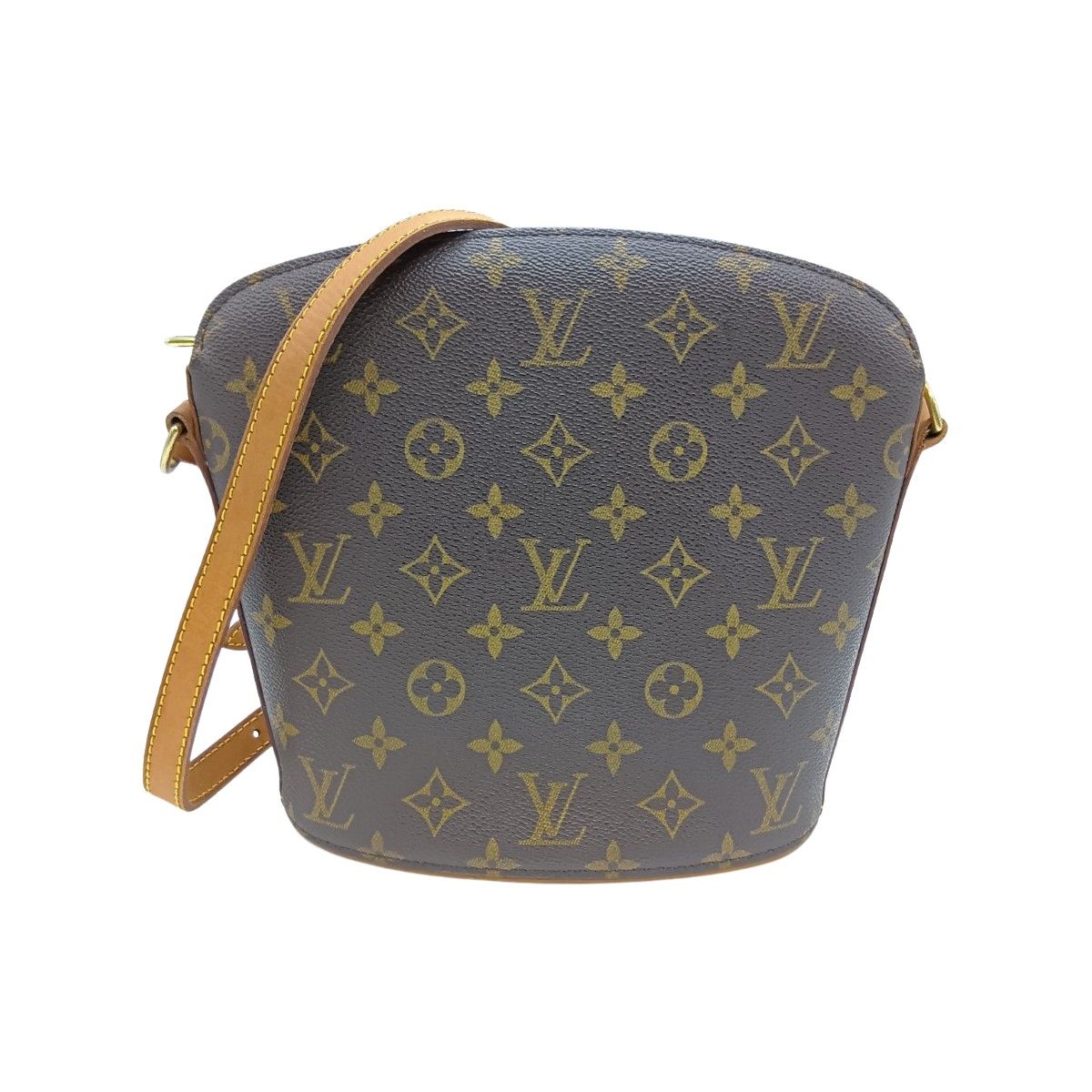 Louis Vuitton Monogram Drouot Shoulder Bag M51290 Brown