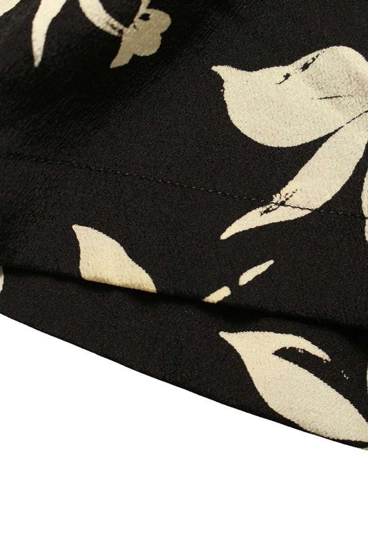 Saint Laurent Paris 601070 Y2c16 Short Sleeved Rayon Shirt With Palm Tree