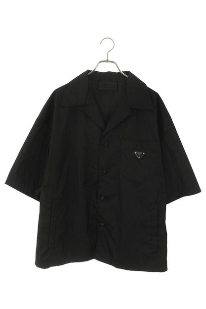 Prada Sc449 S182 1WQ8 Re-nylon Triangle Plate Short Sleeve Shirt Men XXL