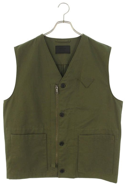 Prada Sgc545 S000 14B5 Triangle Patch Vest Men's 50