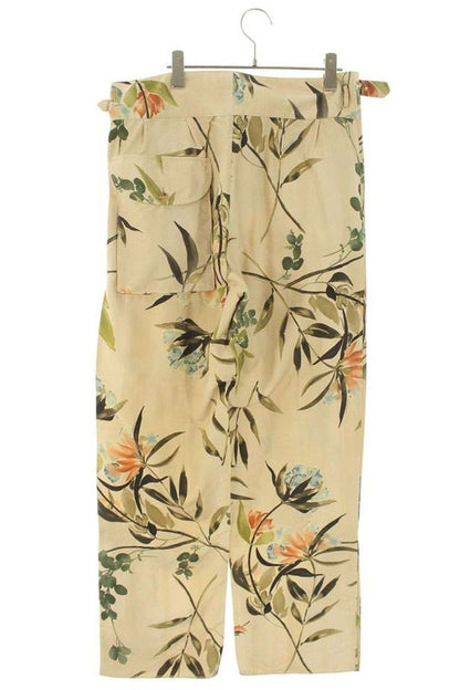Gucci 110575 Z6081 Belted Floral Print All-over Long Pants Men's 46