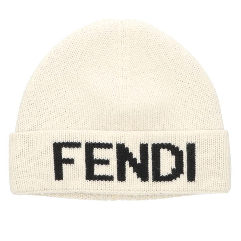 Fendi Logo Beanie Knit Cap Men's