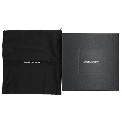 Saint Laurent Paris Grz634434 Croc Shape Pressed Narrow Leather Belt Men's 85