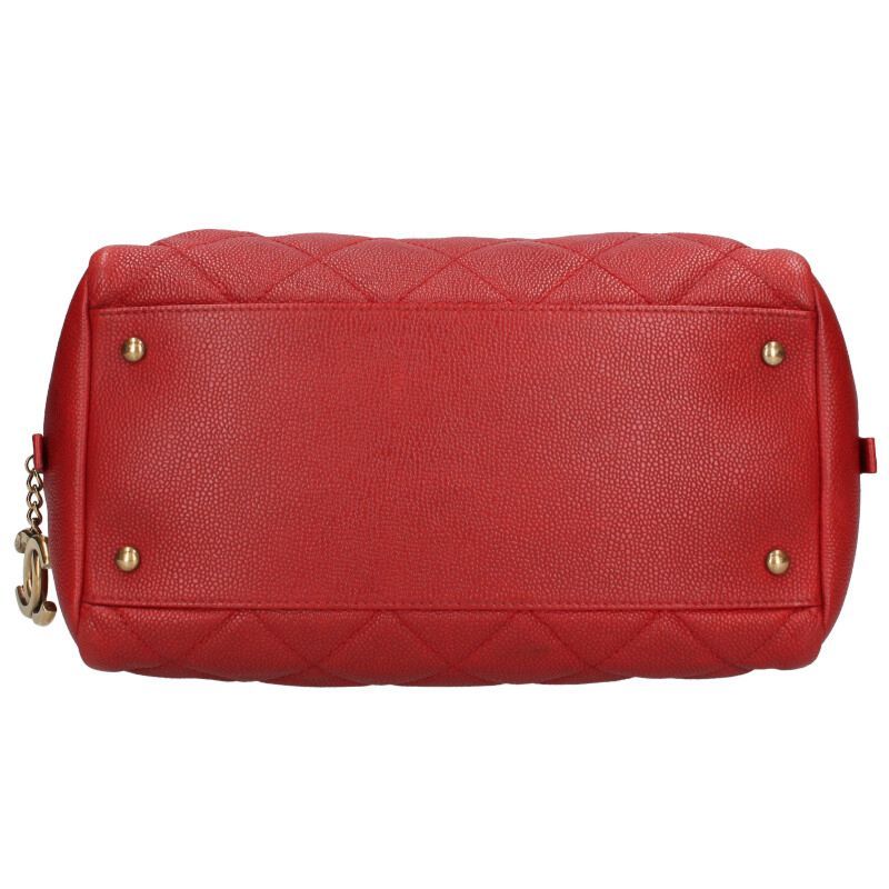 Chanel Matelasse Caviar Skin Beau Ring Handbag Women