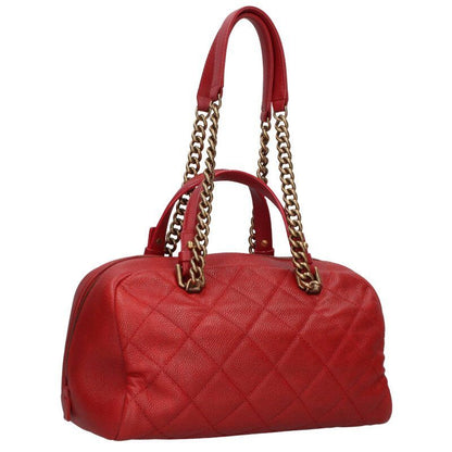 Chanel Matelasse Caviar Skin Beau Ring Handbag Women