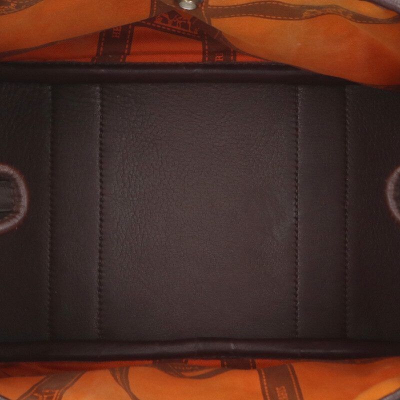 Hermes Garden Party TPM Havana □I Engraved Swift Leather Handbag Ladies TPM