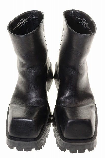 Balenciaga Trooper BOOT Black 27.5cm (10.83in) 678414 Leather Trooper Boots