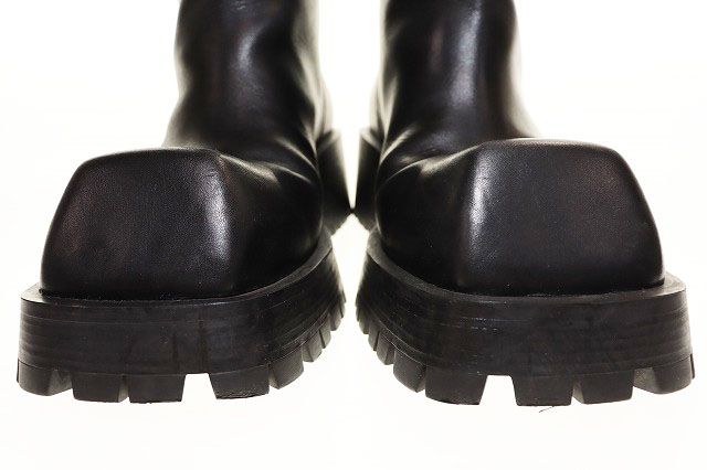 Balenciaga Trooper BOOT Black 27.5cm (10.83in) 678414 Leather Trooper Boots