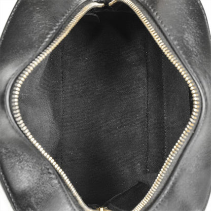 Chanel Matelasse Chain Shoulder Bag Leather Black 8 Digits 27s Coco Mark