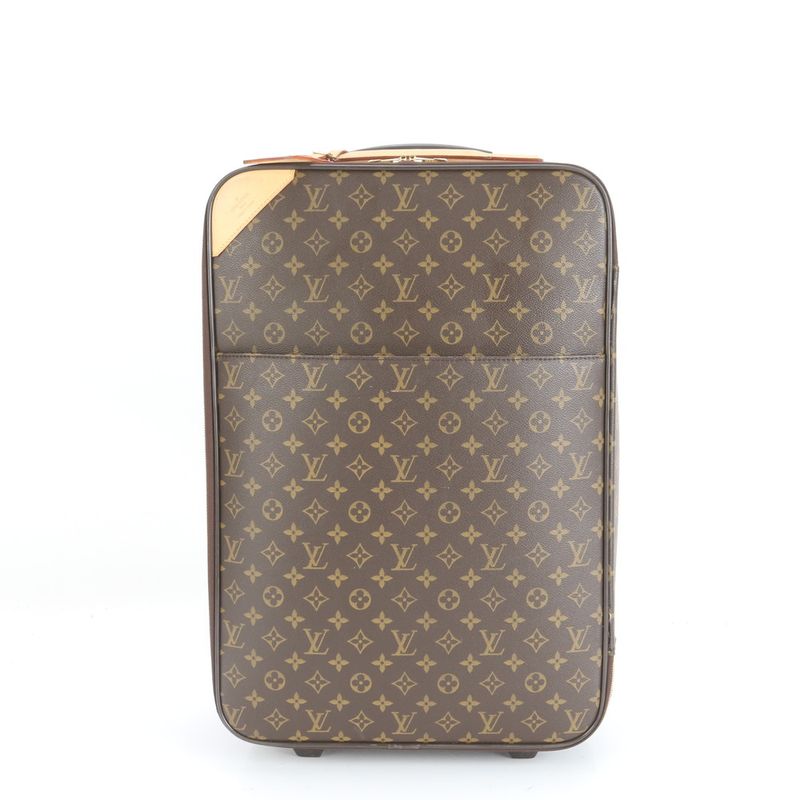 Louis Vuitton Monogram Pegas 55 M23294 Leather Suitcase Carry Bag Travel