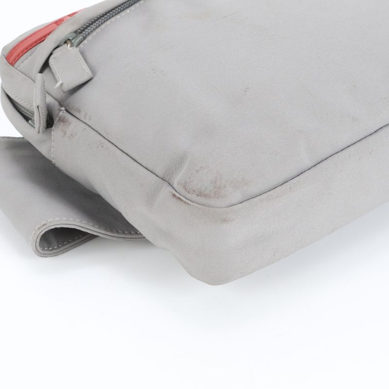 Prada Sport Body Bag Body Waist Pouch Shoulder Gray B9149s Men's CEE Cz2-10