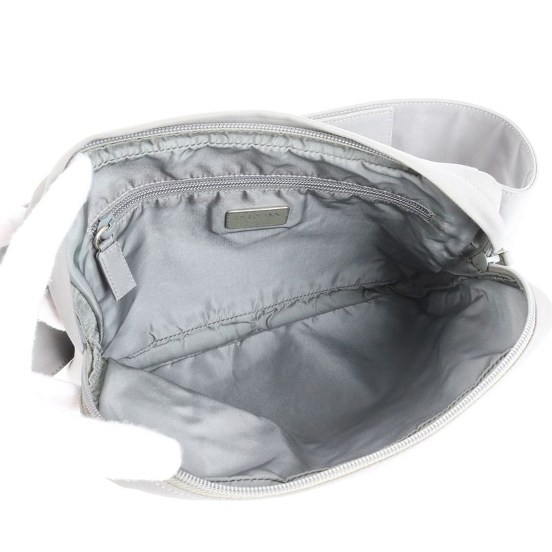 Prada Sport Body Bag Body Waist Pouch Shoulder Gray B9149s Men's CEE Cz2-10