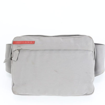Prada Sport Body Bag Body Waist Pouch Shoulder Gray B9149s Men's CEE Cz2-10