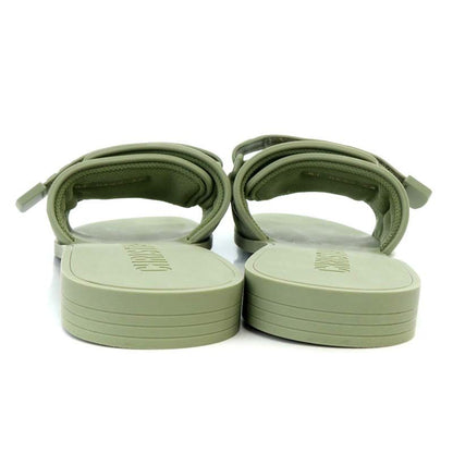 Christian Diorevolution Sandals Flats Velcro Rubber 34 21cm (8.27in) Khaki YO21