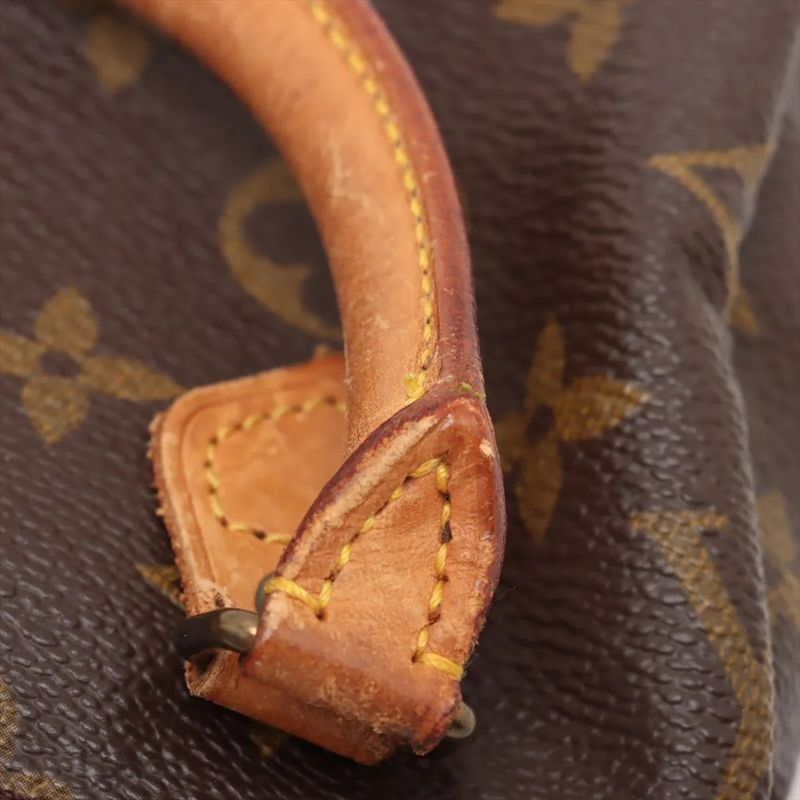 Louis Vuitton Monogram Mini Speedy M41534 Leather Handbag Genuine Leather