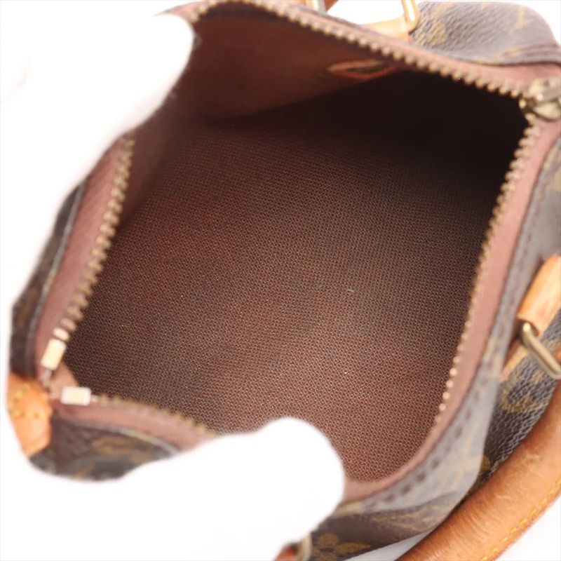 Louis Vuitton Monogram Mini Speedy M41534 Leather Handbag Genuine Leather