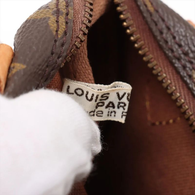 Louis Vuitton Monogram Mini Speedy M41534 Leather Handbag Genuine Leather